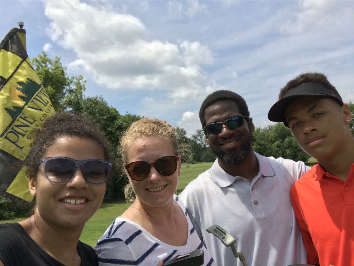 coach__pickett's tweet photo. The only thing better than playing w ⁦@jadenpickett1k⁩ is playing w ⁦@terrispickett⁩ and ⁦@laurynpickettt⁩ too!  Awesome day at the course fam! https://t.co/cLeLG2IByE