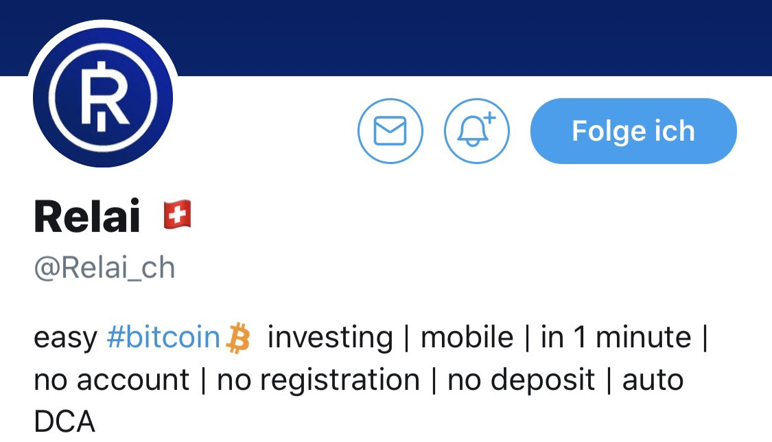 #bitcoin kaufen mit einer App, ohne Registrierung und alles mit wenigen Klicks? 

Kein Problem mit <a href="/Relai_ch/">Relai 🇨🇭</a> 

Gratulation an <a href="/julian_liniger/">Julian Liniger</a> für die tolle Lösung👍🏻Go for it🚀🚀