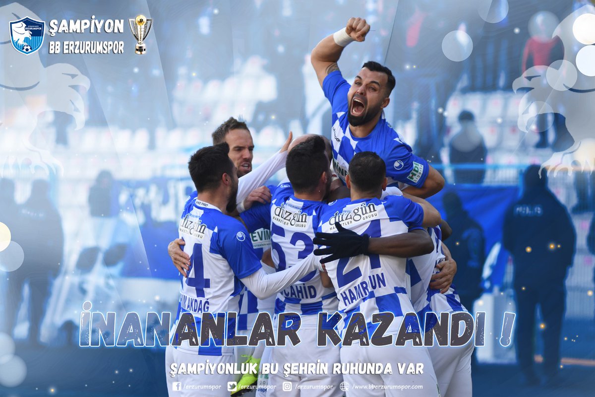 Şampiyon takımı sevmedik tuttuğumuz takımı şampiyon yaptık
#Erzurumspor
#İnananlarKazandı