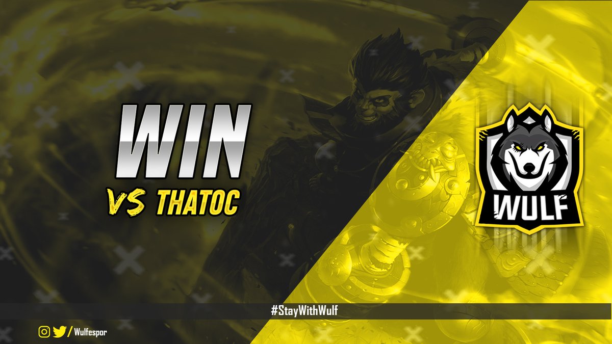#TTL 2020 Yaz Mevsimi 3. hafta 1. gününde Thatoc ekibini mağlup ediyoruz.

Thatoc 0-1 Wulf Espor

Rakibimizi tebrik ederiz.

#StayWithWulf🐺