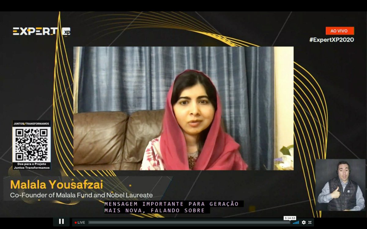 cinderelahb's tweet photo. Malala é uma grande mulher e uma grande inspiração para mim, feliz em viver em um mundo que ela existe e luta por todas nós! 
#ExpertXP2020 https://t.co/2BqTFxNre6