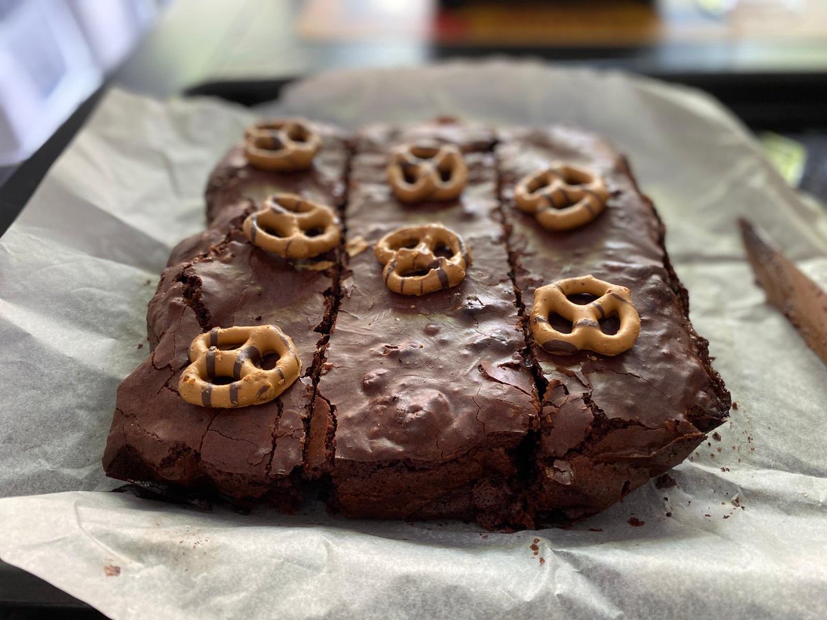 mike__burns's tweet photo. Salted caramel pretzel brownies by Evie & Amelie Burns @4thCrosbyScouts #mssf2020 #MerseysideBakeOff https://t.co/w1zlxCYpoj