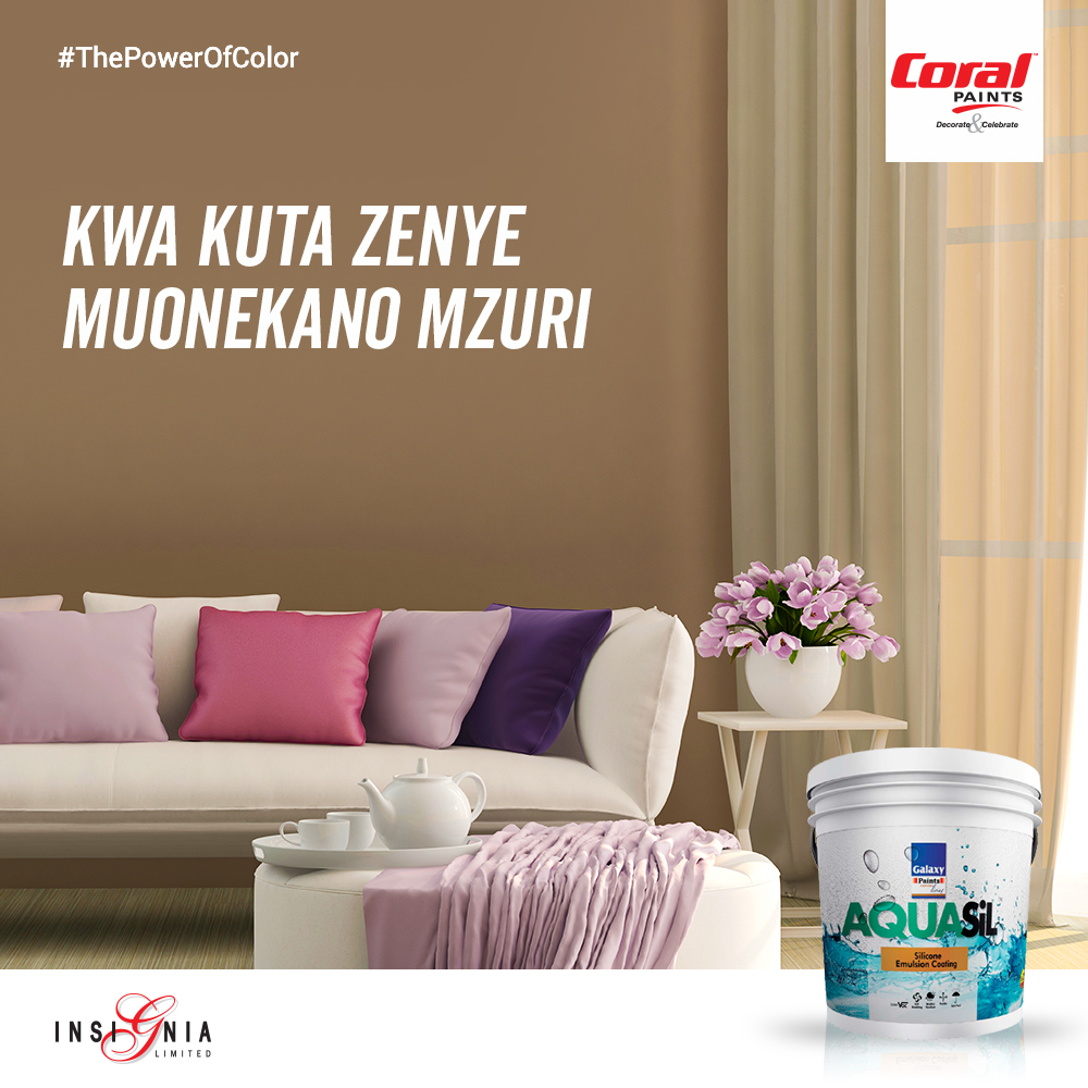 InsigniaTz's tweet photo. Furahia ubora wa rangi yetu ya Coral Vinyl Silk Emulsion kwa kuta za kuvutia na kufusafishika pale zitakapo pata uchafu. #PowerOfColour https://t.co/7rf9XXDXmi