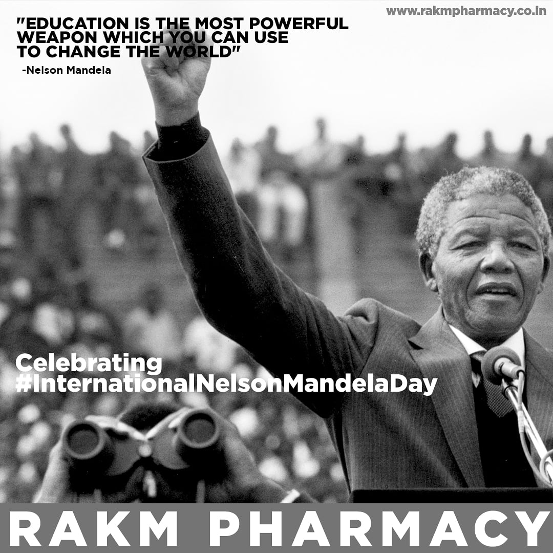 rakmpharmacy's tweet photo. " Education is The most powerful weapon which you can use to change the world."- Nelson Mandela     

Happy Nelson Mandela Day!!
Today is the day to remember a great leadership of Nelson Mandela.

#internationalnelsonmandeladay2020  #collegeadmissions #peace #college https://t.co/6wecd0gh8z