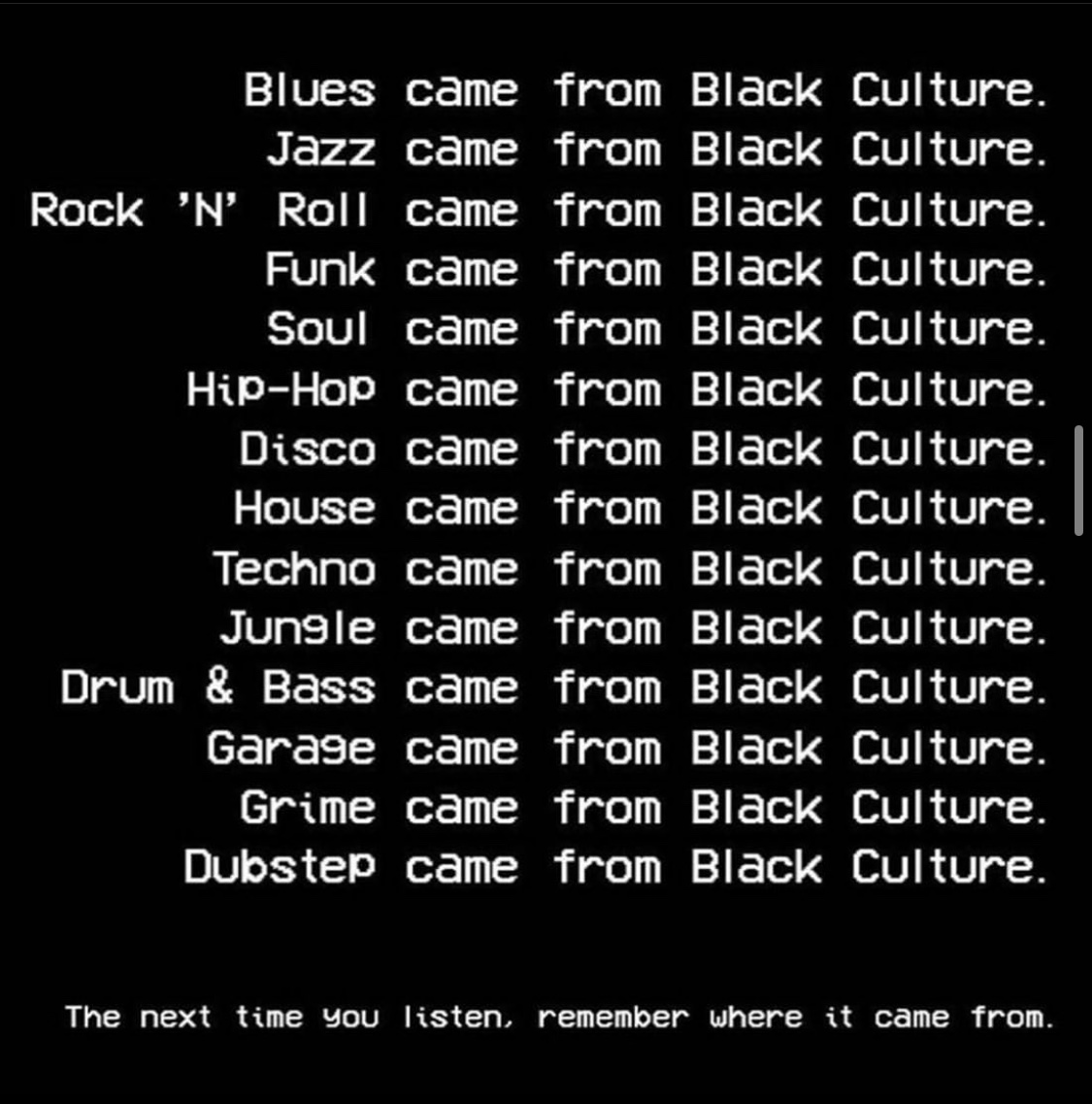 The next time you listen, remember where it came from. 🎶🖤🎵