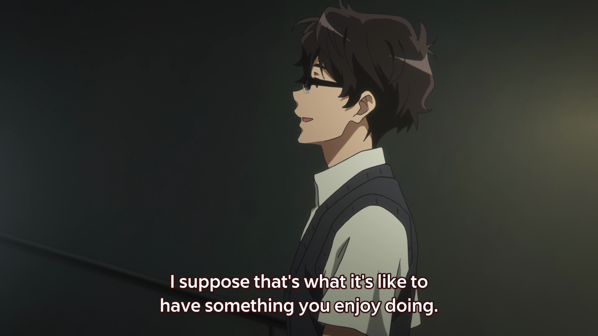 Kumiko actually looks up to Taki. He's a person who went down a path to pursue something he loves doing, and Kumiko's line saying "That's what really matters in the end" shows how Kumiko wants to go down a similar route.