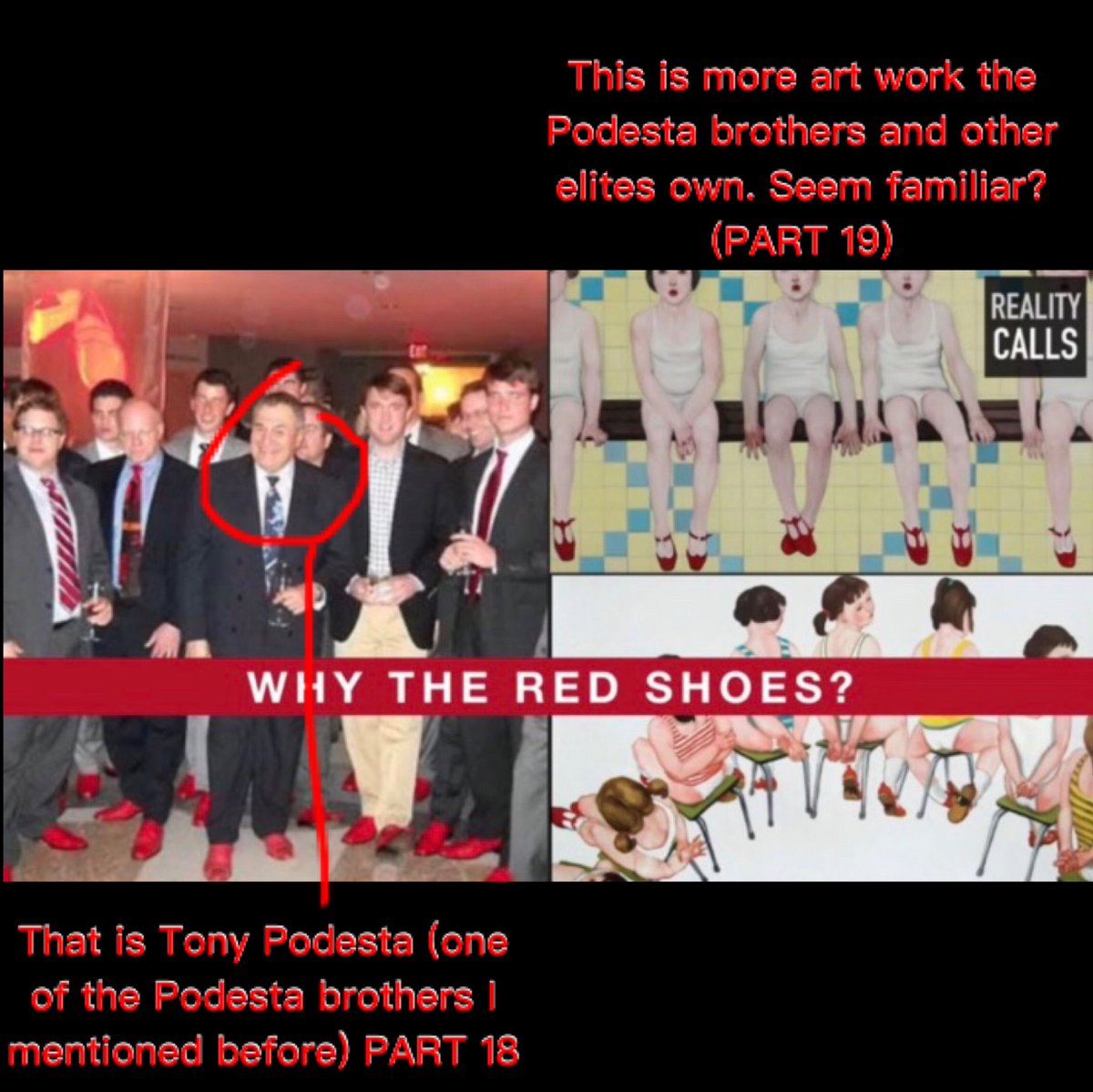 PART 65: The Red ShoesSantanist wear these shoes while performing satanic rituals.Macaulay Culkin has talked about these types of shoes, I mention it in PART 3.