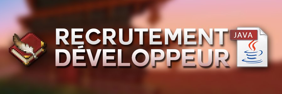 Annonce: Afin de relancer le serveur et d'apporter des grosses nouveautés au serveur, nous sommes à la recherche de développeurs JAVA/Web motivés &amp; compétents afin de nous accompagner (rémunéré), si vous êtes intéressés, n'hésitez pas à nous DM et/ou passer sur notre discord.