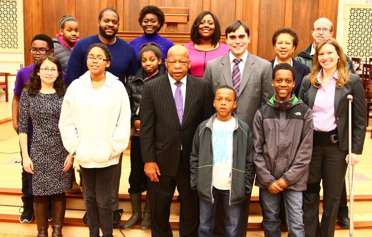 NYAPCC's tweet photo. #RIPJohnLewis we were fortunate to have you speak to our students about your legacy!! https://t.co/qjS0wIp01a
