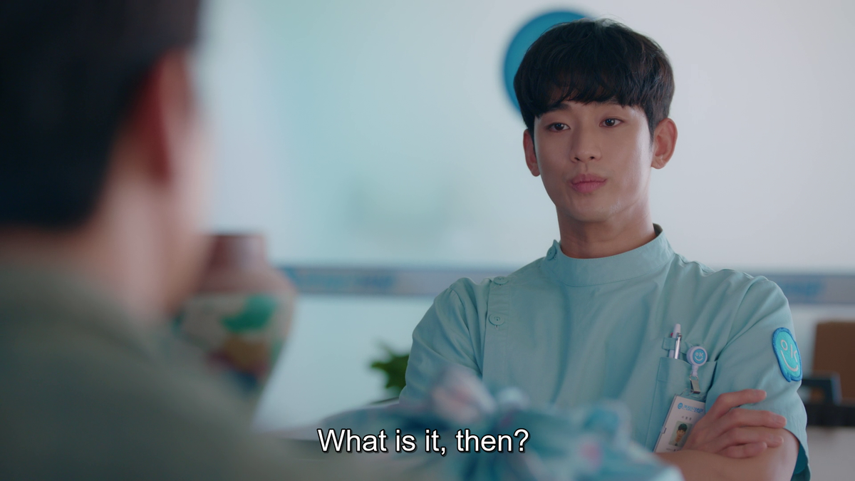 It's clear that Sang In doesn't like Moon Young in a romantic way since he likes Ju Ri but I do think what he meant there is that he's been there for Moon Young for a decade and intends to be there for her the rest of their lives (Ep.6) #ItsOkayToNotBeOkay  #ItsOkayToNotBeOkayEP9