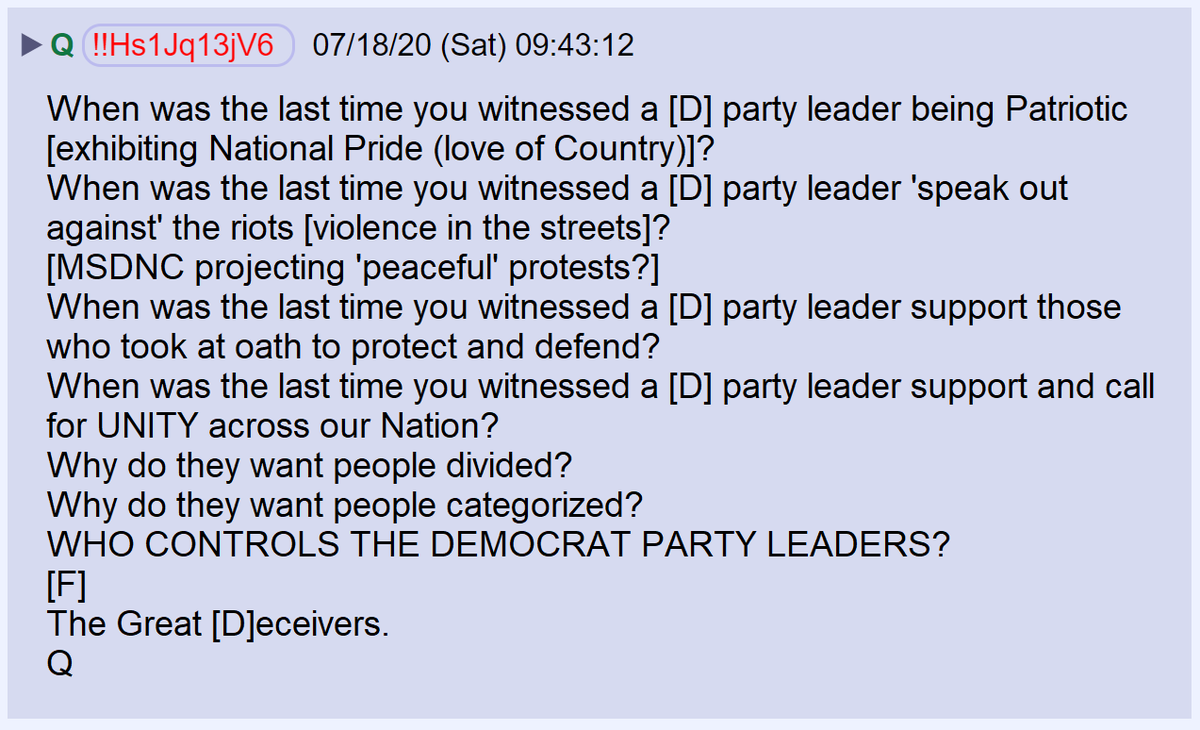 40) Why do Democrat leaders hate America?