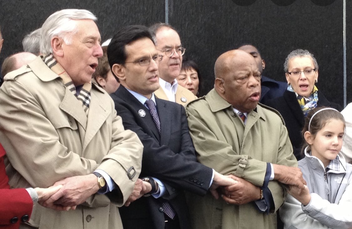 America Mourns 🤍 Steny Hoyer, my dad, and John Lewis in Montgomery.