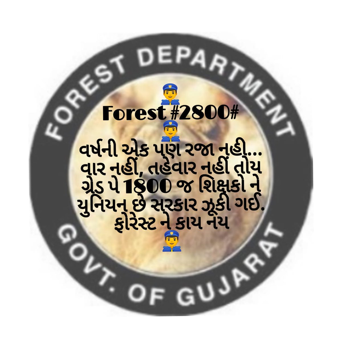 #2800Gradepay_forestguard
#4200gradepay_forester
#PMOIndia
#CMOGujrat
#ABPnews
#sandeshnews
#forestdepartment
      કામ જેટલું વેતન..