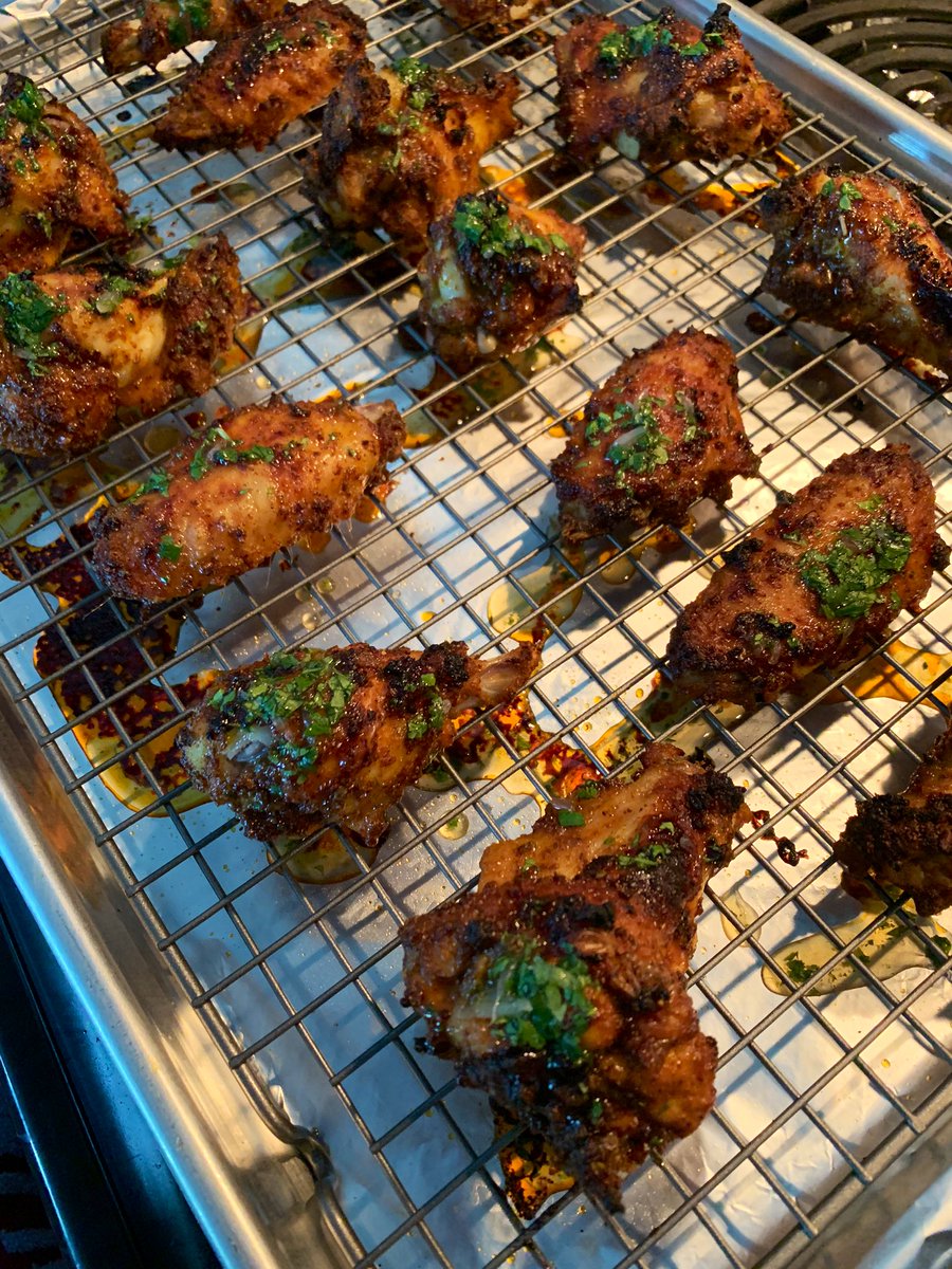 Roasted Cilantro Chicken Wings in a Honey-Lime Sauce to celebrate the Zyon cook sHE COOKED