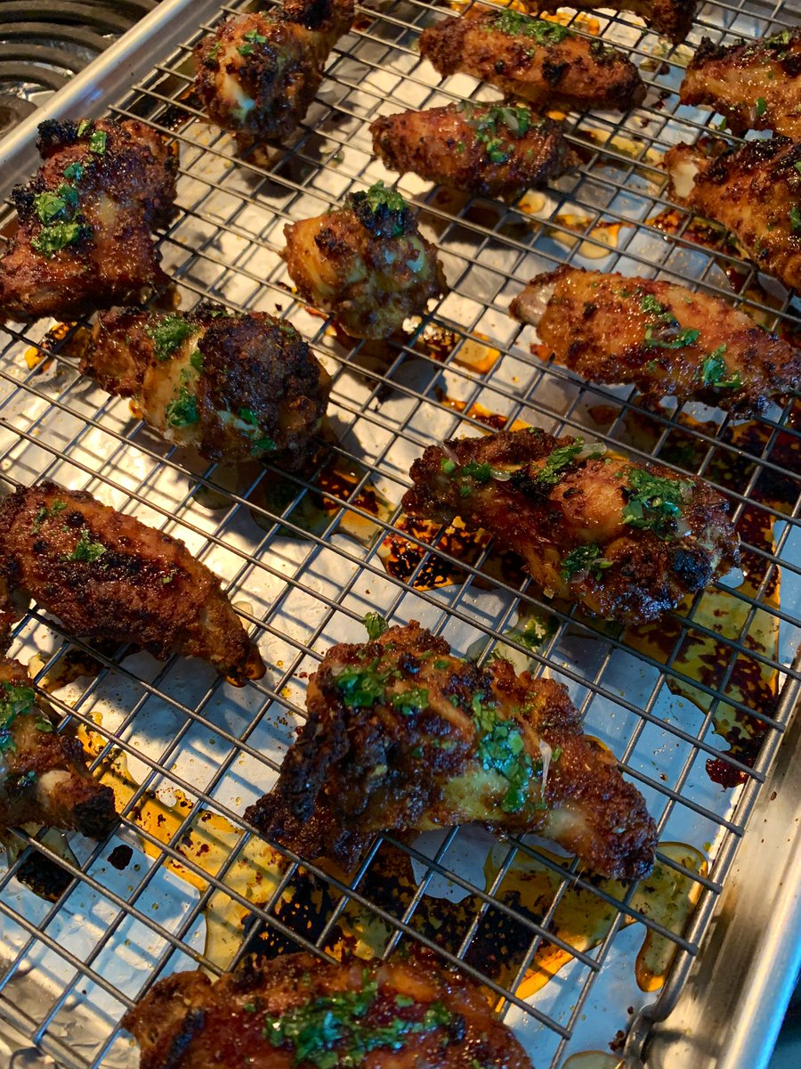 Roasted Cilantro Chicken Wings in a Honey-Lime Sauce to celebrate the Zyon cook sHE COOKED