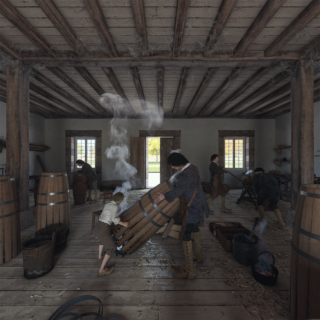 Histovery's tweet image. Découvrez comment, à l'aide d'un braséro, on fabriquait une bosse au XVIIIème siècle grâce à l'#HistoPad de la @salineroyale, site classé au patrimoine mondial de l'@UNESCO_fr.