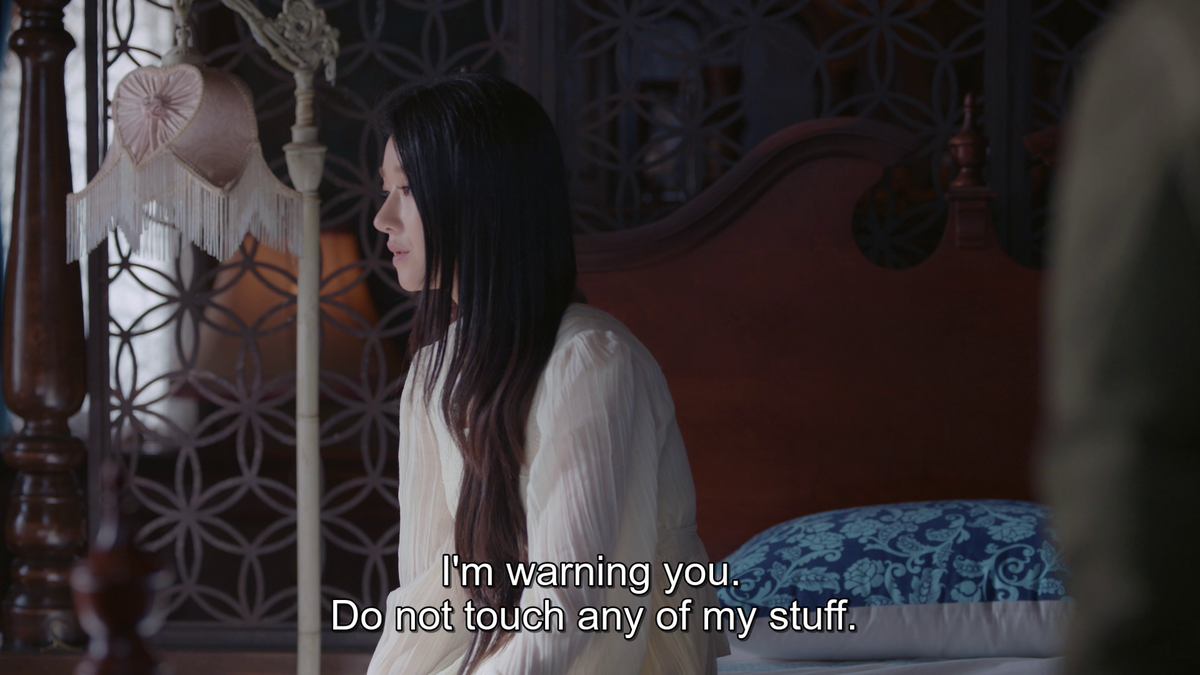 In that scene, they're both being honest with each other. And most importantly, they warn each other. Moon Young usually strikes without particular warning but is Sang In scared? No, and he returns her warning with another warning (Ep.7) #ItsOkayToNotBeOkay