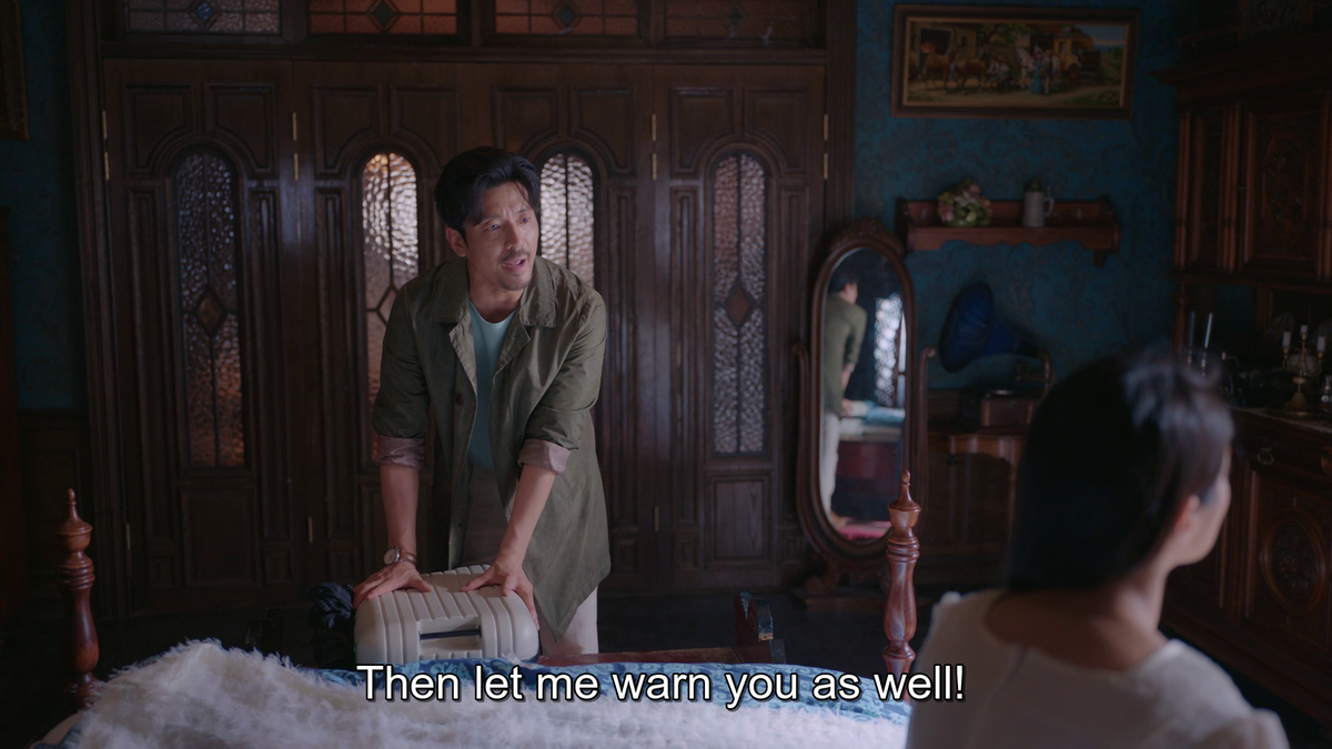 In that scene, they're both being honest with each other. And most importantly, they warn each other. Moon Young usually strikes without particular warning but is Sang In scared? No, and he returns her warning with another warning (Ep.7) #ItsOkayToNotBeOkay