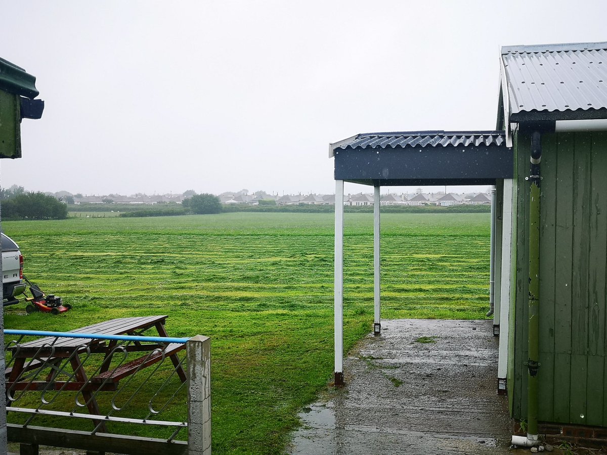 CampInWales's tweet photo. This weekend the team finished off a little porch at the rear of cookhouse 2! In true Prestatyn style it was tipping it down! 🌧️ https://t.co/YApoCtcAac