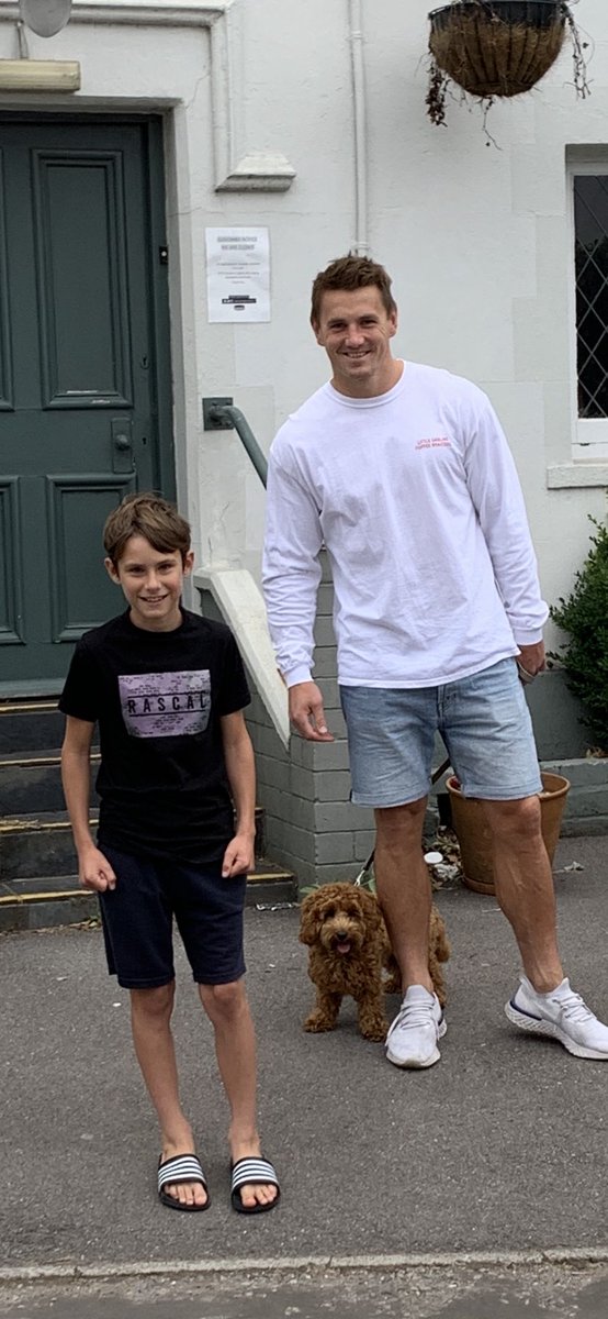 KylioP's tweet photo. Thanks for the photo this morning @JonFoxDavies. One very happy boy - made up for missing our haircut. Top man 👍🏽👍🏽 https://t.co/3l1kxHJ0Er