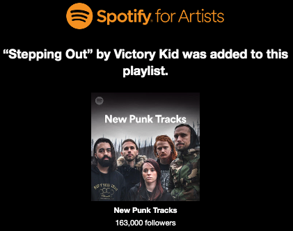 victorykidband's tweet photo. So proud to have Stepping Out featured on New Punk Tracks! Thanks for all the support https://t.co/Rag1KGdX4y #skapunk #victorykid #SPOTIFYPLAYLIST https://t.co/2i9lrSJJrN