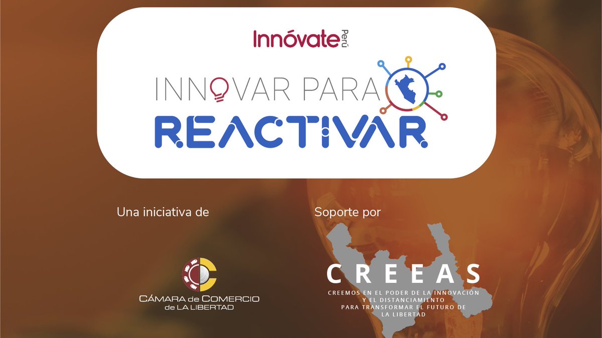 CREEASLL's tweet photo. 🔻Convocatoria abierta🔺 Se abrieron los concursos de @InnovatePeru. Regístrate y encuentra nuevos aliados que podrán ayudarte a potenciar tu proyecto de innovación. 💪🤝#LaLibertadINNOVA #InnovarParaReactivar

Inscríbete: https://t.co/uMFZOzDNDY https://t.co/MvB0cvjujv