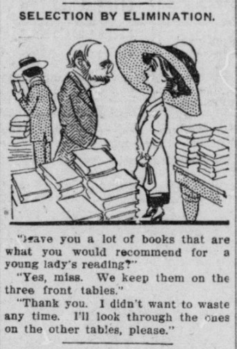 WisHistory's tweet photo. Selection by elimination (1911) #HistoricHumor #ChronAm https://t.co/2eTBulCF3C #Wisconsin #WisconsinNews #WisconsinHistory https://t.co/xMToCL7uEI