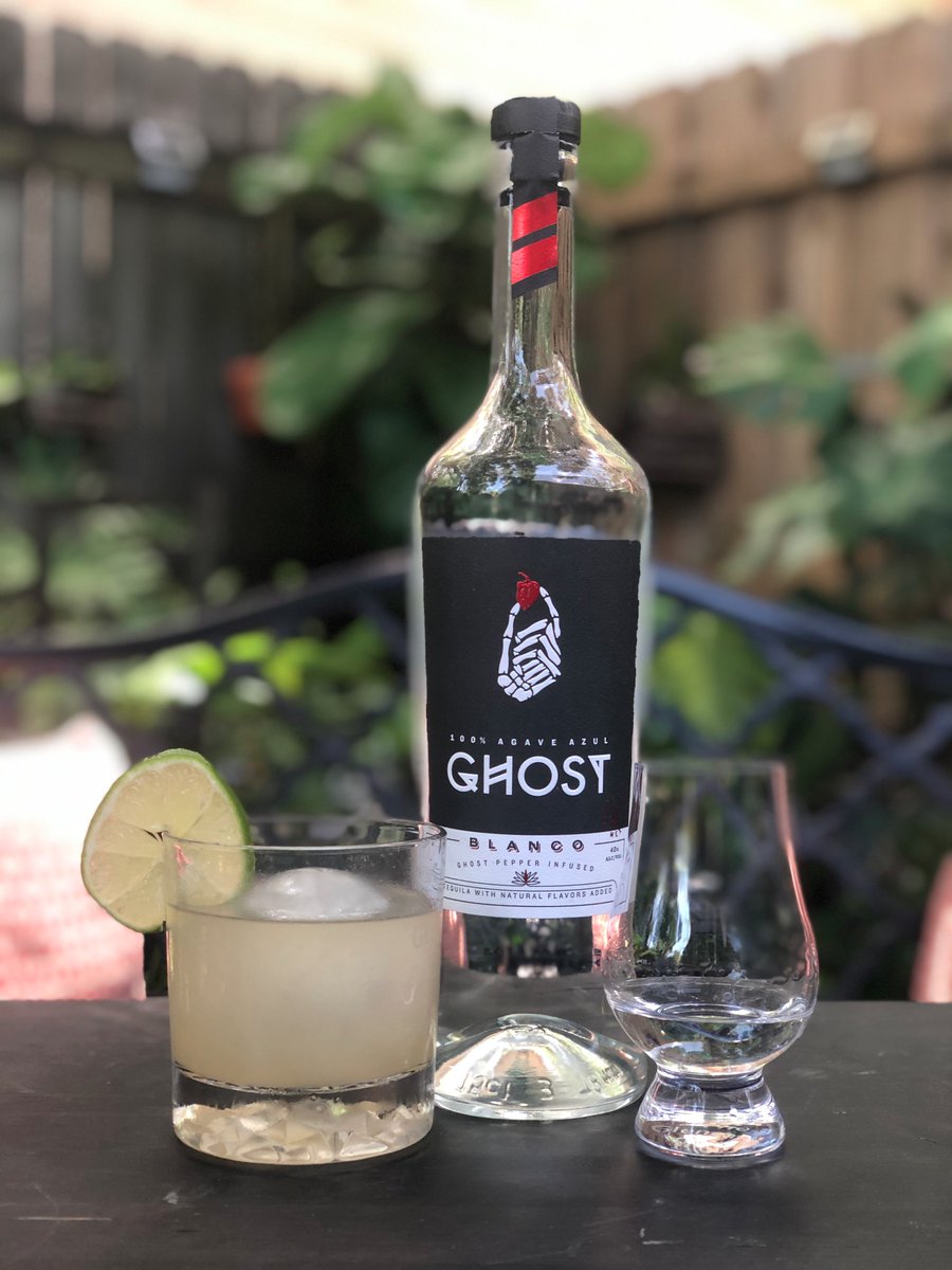 Shout out to <a href="/ghosttequila/">Ghost Tequila</a> for sending me this bottle of surprisingly tasty tequila! The neat pour was pretty intense, but in a classic margarita? Wow, I'm sold. The heat level is perfect. I'll try it in a paloma next.
