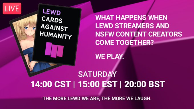 So, this is happening. Today at 3 pm eastern time. Go hit up @LewdPixels_com and @goohshi for more info<a href="/tag/nsfw"class="tags"><span>#nsfw</span></a><a href="/tag/lewd"class="tags"><span>#lewd</span></a><a href="/tag/supportsmallstreamers"class="tags"><span>#supportsmallstreamers</span></a>