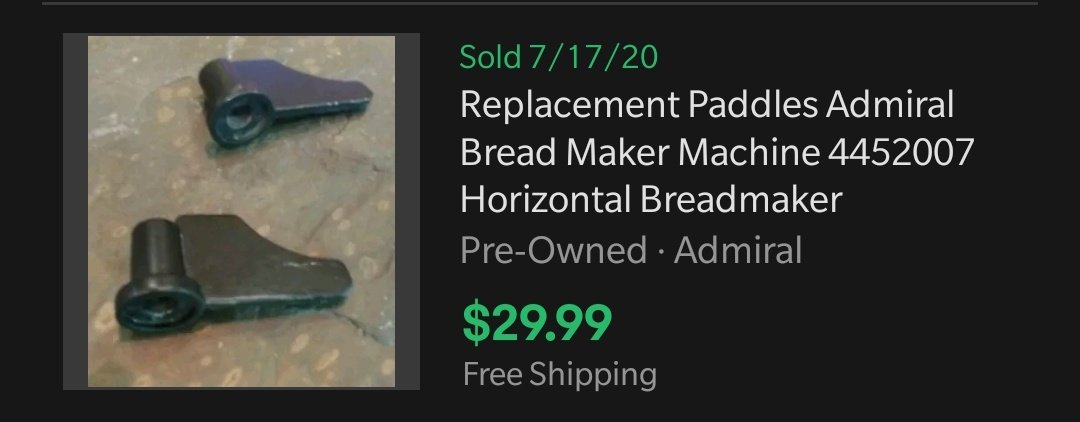 3. Accessories Always test the breadmakers!A simple power on usually is enough for me Make sure they have the basket inside Spare parts like :- Baskets- Paddlesare also worth buying I typically only buy clean breadmakers, and clean them before sale too!