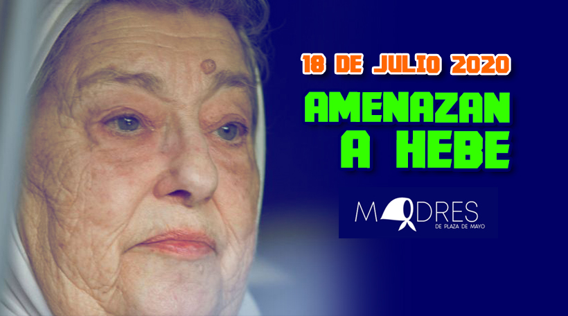 PrensaMadres's tweet photo. Amenazan a Hebe
"Para que te calles te vamos a matar"
https://t.co/8I0WPs4GHM
#MadresDePlazaDeMayo #NiUnPasoAtrás https://t.co/1oenMc6561