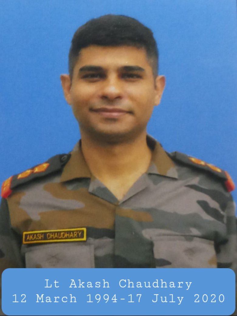 easterncomd's tweet photo. #IndianArmy

#LtGenAnilChauhan, #ArmyCdrEC &amp; all ranks salute the sacrifice of dynamic &amp; spirited Lieutenant Akash Chaudhary who succumbed to injuries during training exercise; offer deepest condolences to the family.

@adgpi @SpokespersonMoD https://t.co/STgl71dtgG