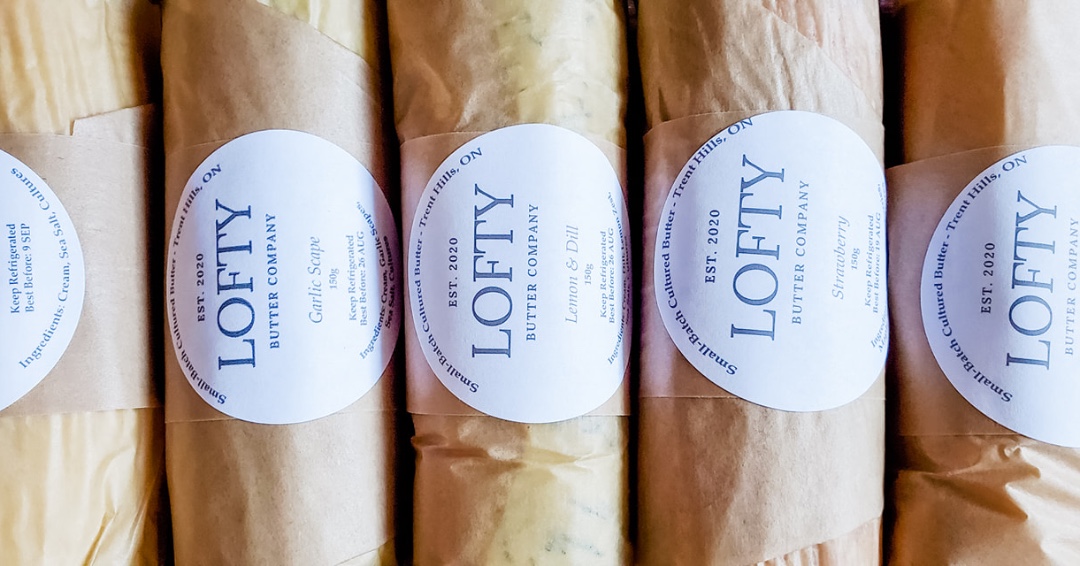 localfoodptbo's tweet photo. Check out all these butter varieties from Lofty Butter Company made with local ingredients! Details in post below:

https://t.co/QhjfOuD9W0 https://t.co/ko3Fpjy5gd