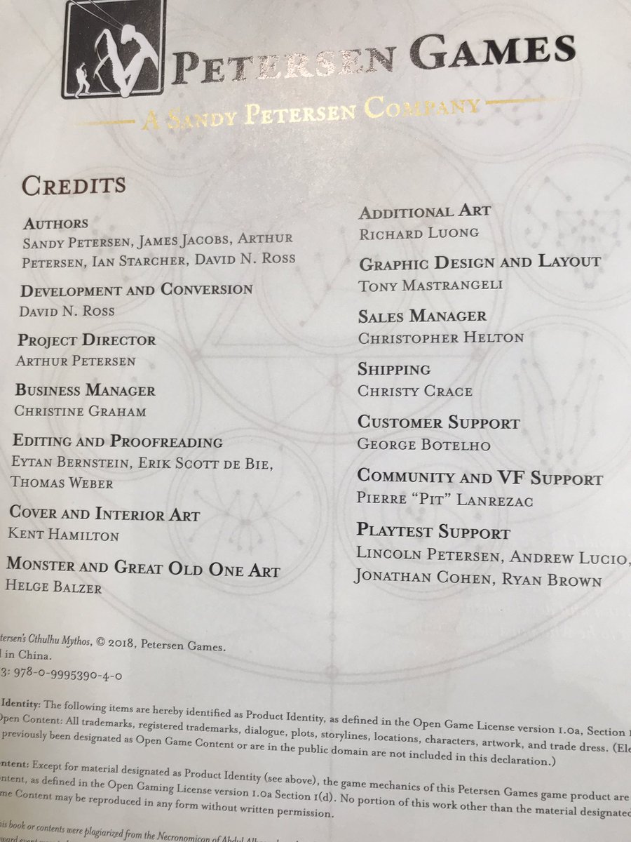 Here’s the credit page.