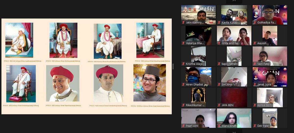 officiallndym's tweet photo. An exciting and knowledge-filled session of LNDYM Camp 2020 (International Online Shibir) where the topics of Acharya and Santo was covered #Swaminarayan #LNDYM #Vadtal #VadtalGadi #Dharmakul #DharmakulAashrit #SwaminarayanSampraday https://t.co/gmsZr5sK3l