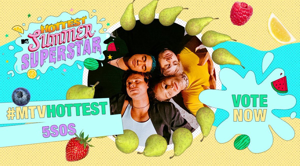 Tha5SOSFamily's tweet photo. Voting for MYV Hottest Summer Superstar is now OPEN! 

Vote by tweeting: #MTVHottest 5 Seconds Of Summer

RTs count as votes!! https://t.co/oBfz9QCzjM