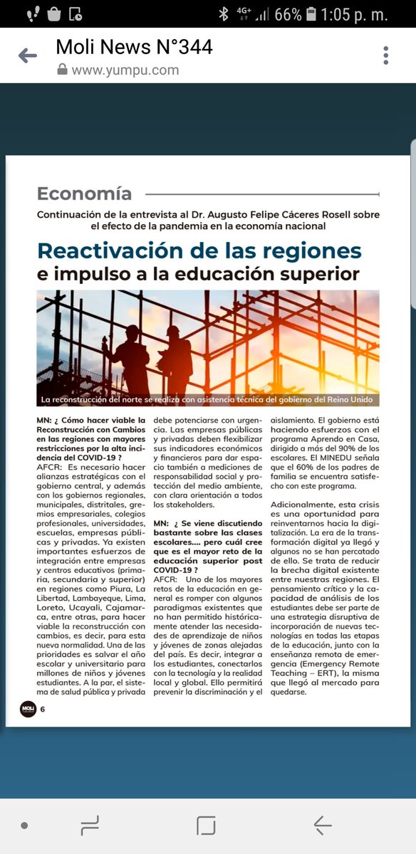 caceresrosell's tweet photo. La reactivación de la economía en las regiones y el impulso a la educación superior, son los mayores retos de la "nueva normalidad". Aquí, una explicación del cómo hacerlo.
@UPN_Oficial @FipesOficial @APERHU @RosellCACERES https://t.co/X1BckCy5db