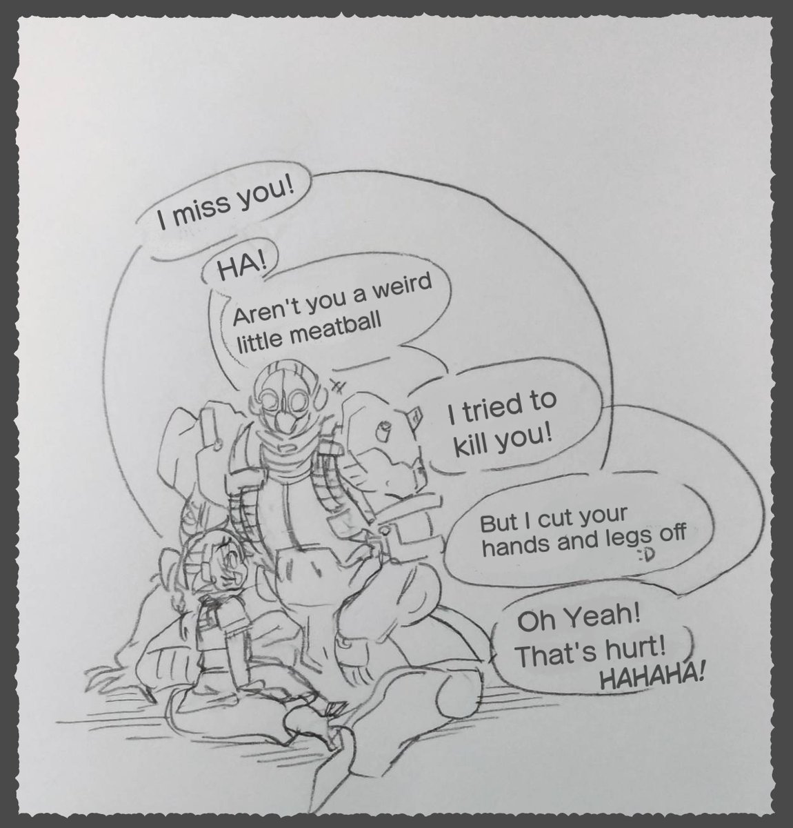 AmandaOperator's tweet photo. Oh my pal 
I miss you so much QuQ
#warframe  #warframeart https://t.co/paqSgxxshy