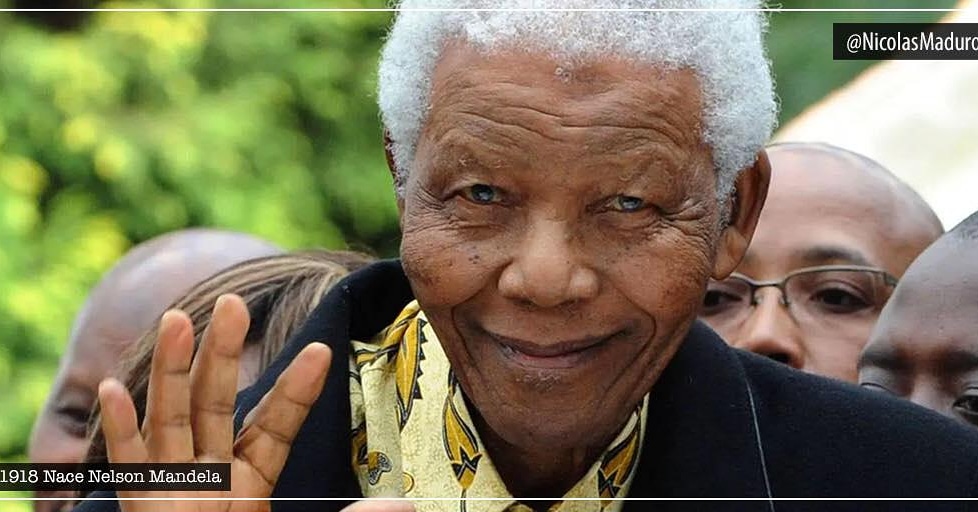 . <a href="/nicolasmaduro/">Nicolás Maduro</a> Celebramos 102 años del natalicio de nuestro querido hermano, Nelson Mandela. Líder que abrazó la causa de la justicia y la defendió con el mayor de los sacrificios, logrando romper con siglos de dominación racial en su pueblo. <a href="/PartidoPSUV/">PSUV</a> <a href="/VTVcanal8/">VTV CANAL 8</a>