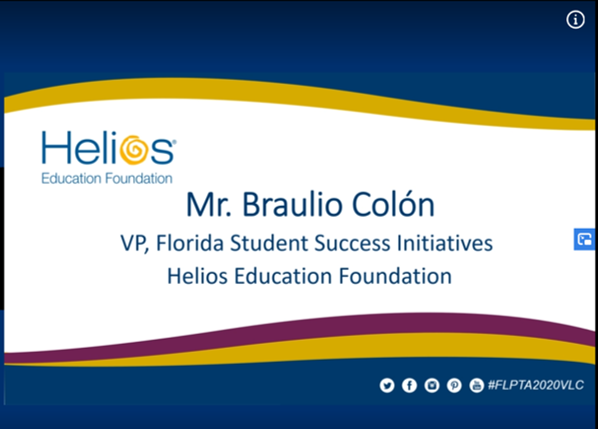 ACC_PTA's tweet photo. Great keynote speech from Helios Foundation's Braulio Colon at #FLTA2020VLC! 
“Where students find stability is in our public school system. That stability allows them to feel that they have a future. They have hope." https://t.co/zxsyHgvB6X