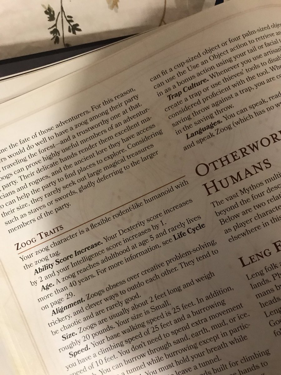 Zoogs. I like these guys. Small tricksters.