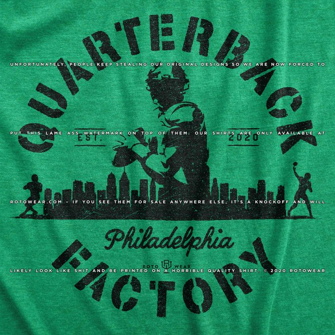 TheBirdsBlitz's tweet photo. FREE @RotoWear t-shirt GIVEAWAY!

✅ FOLLOW @TheBirdsBlitz 
🔄 RETWEET
❤️ LIKE

For a chance to win a #QuarterbackFactory shirt from https://t.co/ETbyuRNSB0! 

Winner announced 7/28, when the #Eagles are set to report to training camp. https://t.co/Mus2PKOzIg