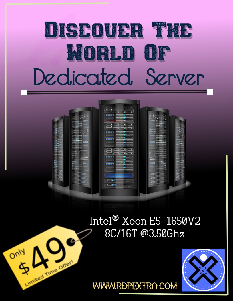 RdpExtra's tweet photo. @RdpExtra Discover the world of the Dedicated server and enjoy special access admin with RDP EXTRA
📌https://t.co/Nec6mgW8aK📌
#rdp #server #cheapdedicatedserver #bestServer #bestbuyrdp #rdppar #cheapestrdp #securerdp #rdpprice #rdpsale #bestrdp #streamingRDP #cheapRDP #usardP https://t.co/xbZISIFrop