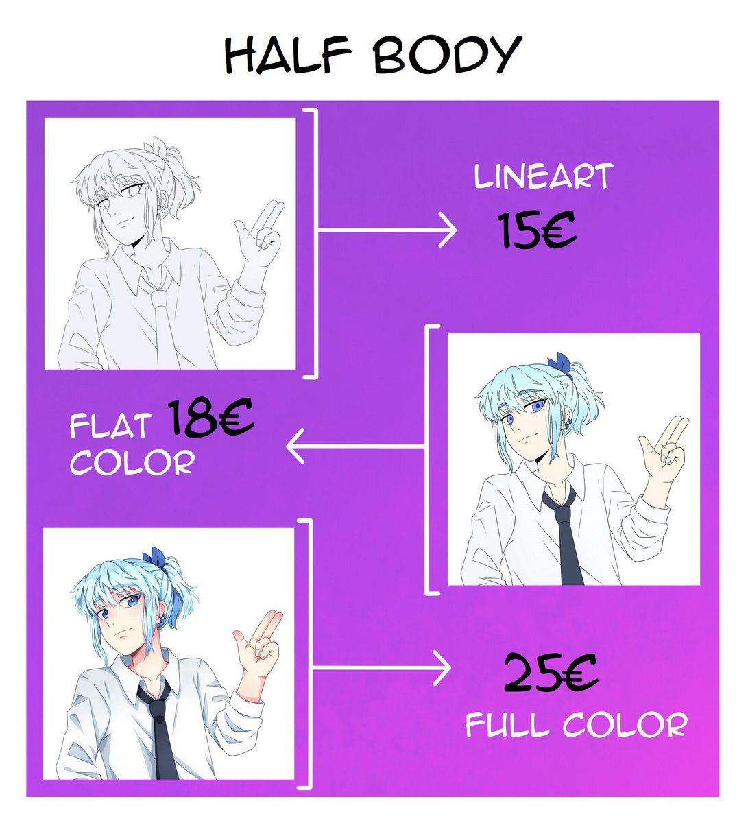 Masi_Pink's tweet photo. ☆ COMMISSIONS OPEN ☆
(An extra price will be added if you request more than one character)
Ask me if you have any doubt~
.
.
♡Help me with a rt ♡ https://t.co/RlkvgyuzR7