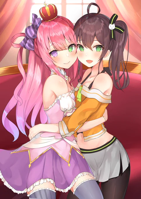 てぇてぇの向こう側へ
#ルーナート 
#祭絵 