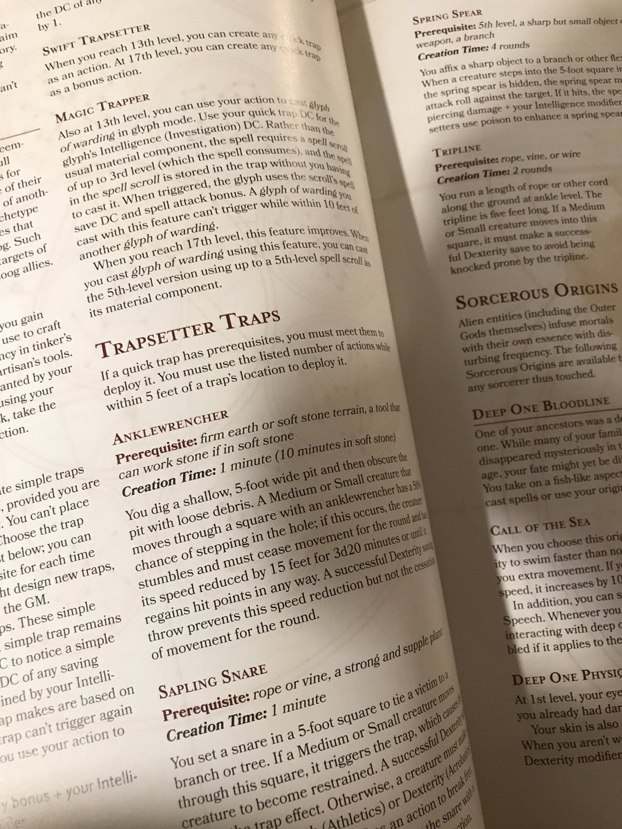 I like this Roguish Archetype, the Trapsetter.