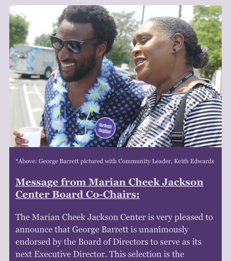 leestorrow's tweet photo. George Barrett is the new executive director of The Jackson Center. Great news for Chapel Hill & Carrboro. Congrats @GJBarrett23! https://t.co/1jbMPMy6Rm