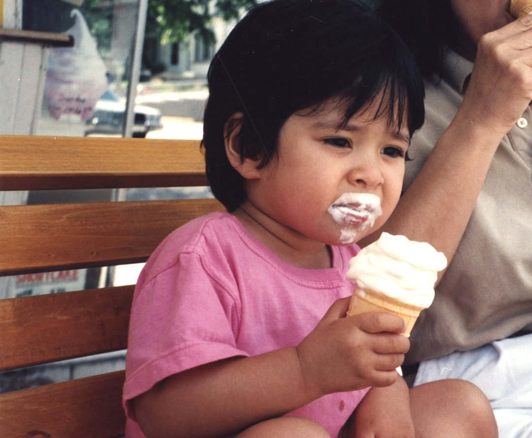 HowardIronWorks's tweet photo. Celebrating #IceCreamDay Jul 19 early with #Summer1998 photos of Sarah enjoying a cone of #icecream cream at a now-long-gone store on SE corner of Kerr &amp;  Lakeshore, #Oakville. Long-term residents would remember this place. #KerrStreet #InternationalIceCream2020 #Summer2020 https://t.co/SEbyUmFWSF
