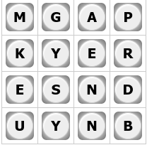 nazlocksmith's tweet photo. It's time for #BoggleSaturday! How many words can you find in two minutes?

Follow us for more #WeekendWordGames! https://t.co/ne07noR3Nr