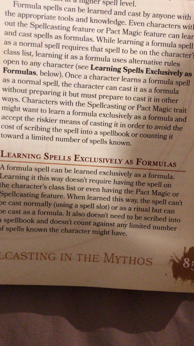 Chapter 5. Spells. Tons of new spells, and a new way to look at magic.